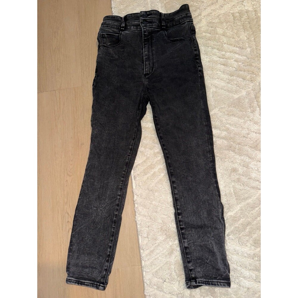 Abercrombie & Fitch Women's Skinny Washed Black Jeans